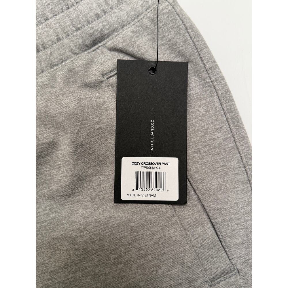 NWT Ten Thousand Cozy Crossover Pant Gray Mens Large Lounge Athletisure Stretch - Picture 3 of 15